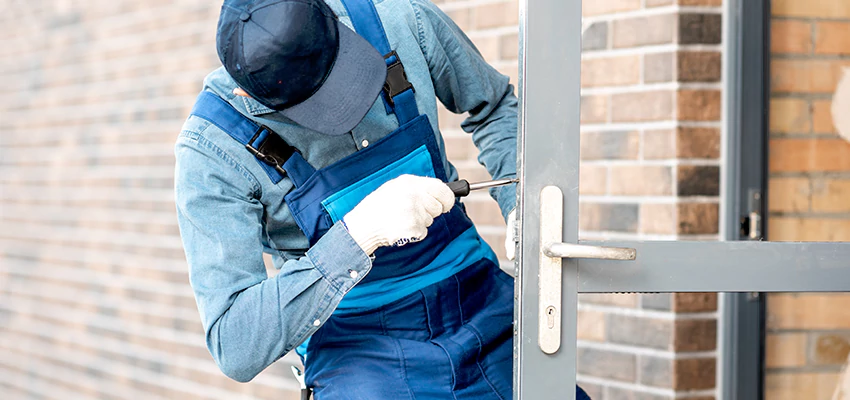 Pivot Storefront Door Locks Installation in Fontana, California